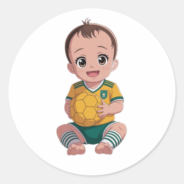 Adesivo Redondo Futebol amado (Frente)
