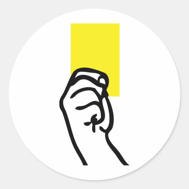 Adesivo Redondo Futebol amarelo (Frente)