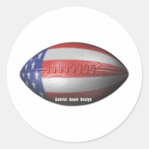 Adesivo Redondo Futebol americano