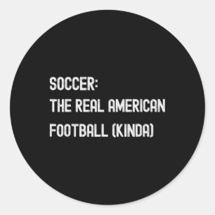 Adesivo Redondo Futebol Americano Fã Engraçado Jogar Jogo Piada