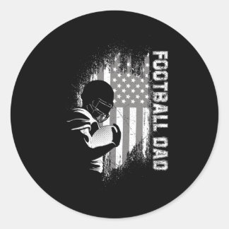 Adesivo Redondo Futebol americano Pai