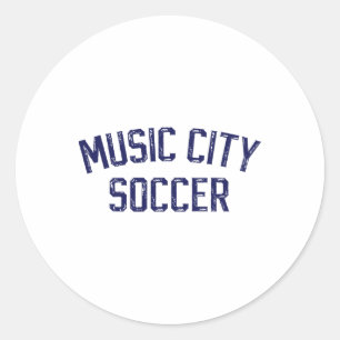Adesivo Redondo Futebol Antigo Nashville Música Cidade Futebol Ret