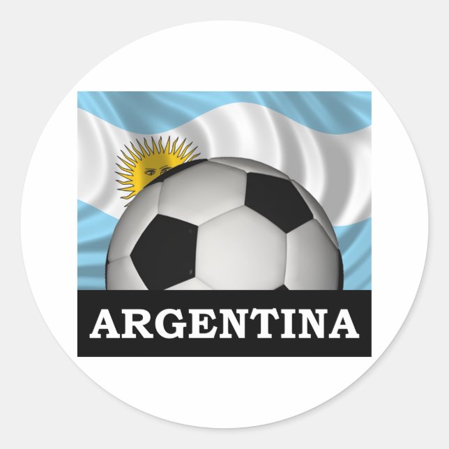 Adesivo Redondo Futebol Argentina (Frente)
