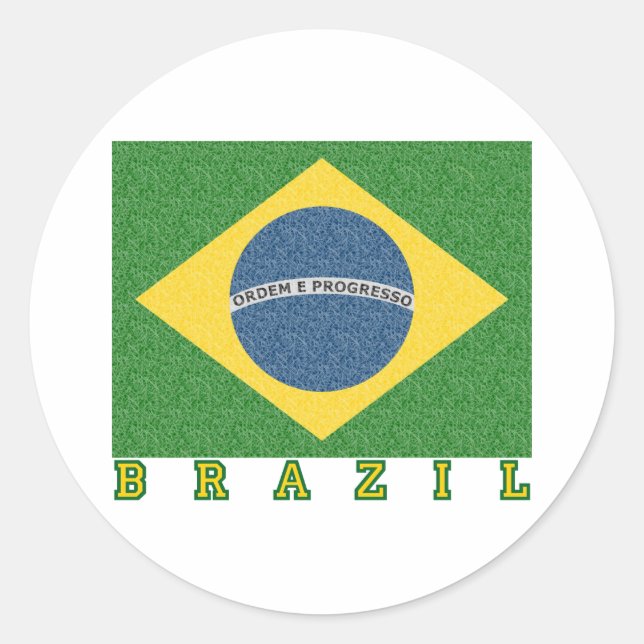 Adesivo Redondo Futebol brasileiro de 2010 (Frente)