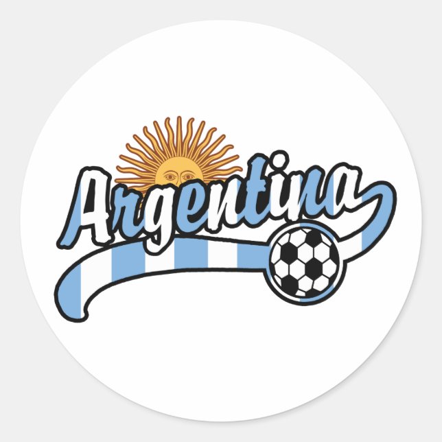 Adesivo Redondo Futebol da Argentina (Frente)