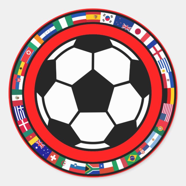 Adesivo Redondo Futebol de 2010 (Frente)