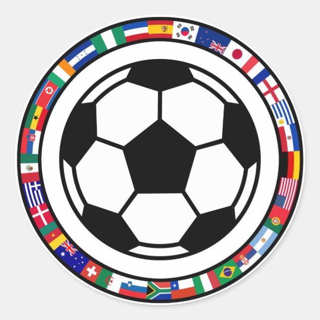 Adesivo Redondo Futebol de 2010 (Frente)