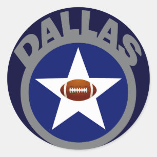 ADESIVO REDONDO FUTEBOL DE DALLAS