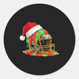 Adesivo Redondo Futebol de Natal Drip Meninos Sorvete Drip Camufla