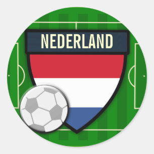 Adesivo Redondo Futebol de Nederland Países Baixos