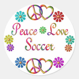 ADESIVO REDONDO FUTEBOL DO AMOR DA PAZ