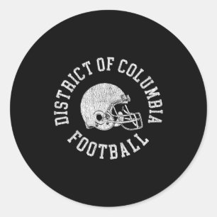 Adesivo Redondo Futebol do Distrito de Columbia Futebol Retrô H