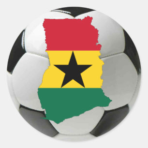 Adesivo Redondo Futebol do futebol de Ghana