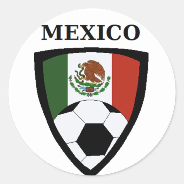 Adesivo Redondo Futebol do México (Frente)