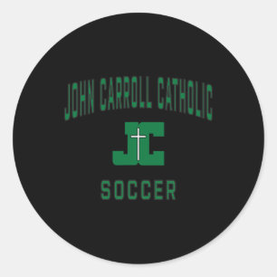 Adesivo Redondo Futebol dos Cavaleiros da Escola Católica John Car