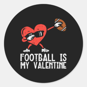Adesivo Redondo Futebol é Meu Coração de Namorado Dab Meninos Cria