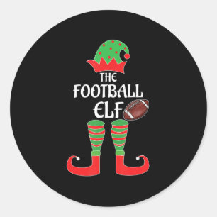 Adesivo Redondo Futebol Elf Family Matching Group Christmas Sport