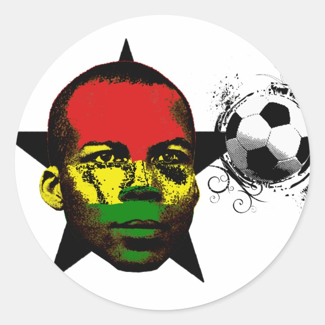 Adesivo Redondo Futebol Gana (Frente)