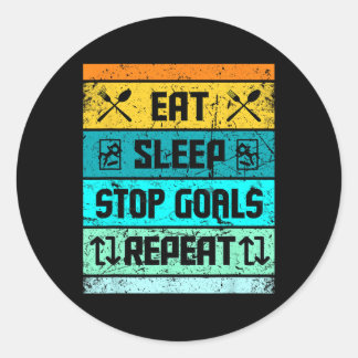 Adesivo Redondo Futebol Goalie Hockey Goalie Lacrosse Para Homens 