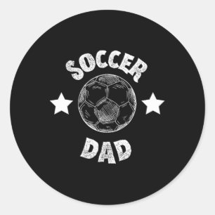 Adesivo Redondo Futebol Masculino Pai Família Equipe de Futebol Jo