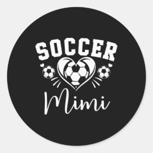 Adesivo Redondo Futebol Mimi Coração de Futebol