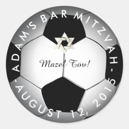 Adesivo Redondo Futebol Mitzvah do PixDezines