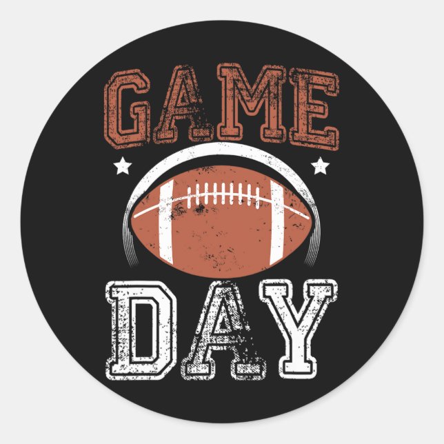 Adesivo Redondo Futebol Motivational Style Season dá presentes aos (Frente)