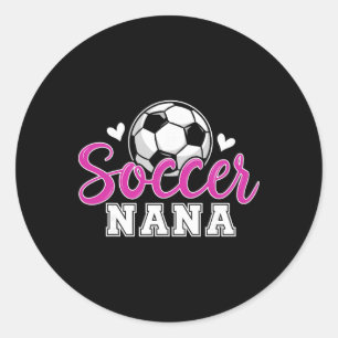 Adesivo Redondo Futebol Nana Avó Mulheres Dia das Mães Nana Futebo