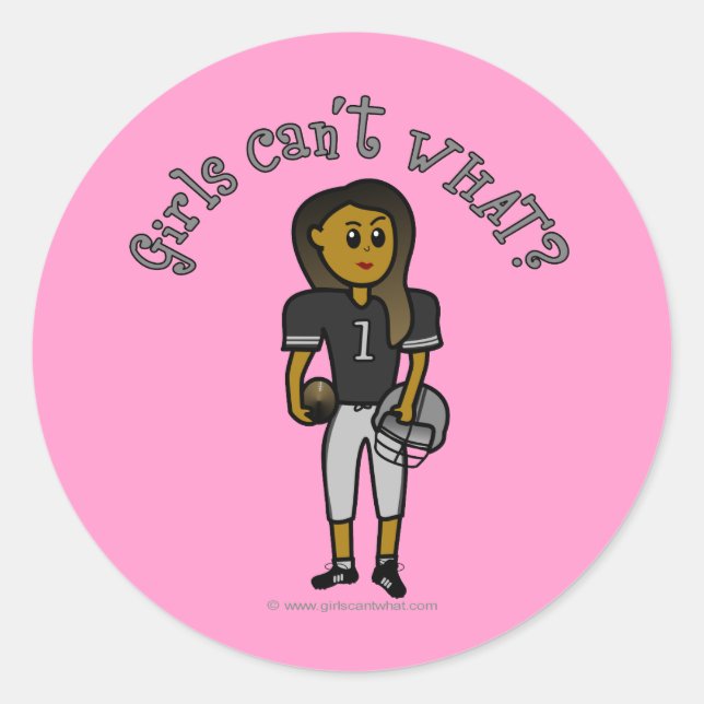 Adesivo Redondo Futebol negro escuro (Frente)