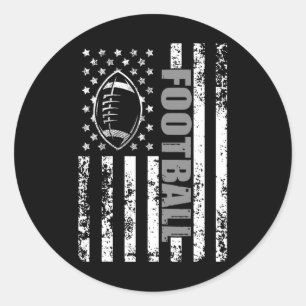 Adesivo Redondo Futebol Patriótico de Bandeira Americano