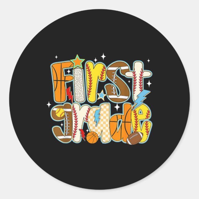 Adesivo Redondo Futebol S do 1º ano rua (Frente)