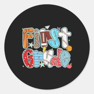 Adesivo Redondo Futebol S do 1º ano rua