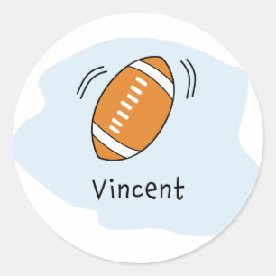 Adesivo Redondo Futebol - Vincent