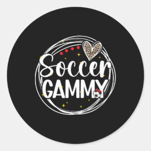 Adesivo Redondo Futebol Vovó Gammy Gammy De Um Jogador De Futebol