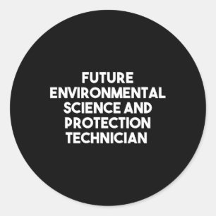 Adesivo Redondo Futura Técnica De Ciência E Proteção Ambiental