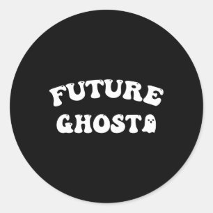 Adesivo Redondo Futuro Dia de as Bruxas engraçado Fantasma