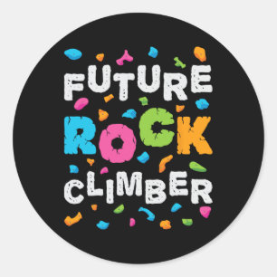 Adesivo Redondo Futuro Escalador de Rocha Montanhismo Bouldering B