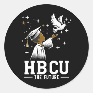 Adesivo Redondo Futuro Graduado Hbcu História Faculdade Negra Juve