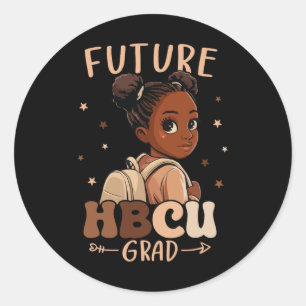 Adesivo Redondo Futuro Hbcu Formando Crianças Negras Negras Afro H