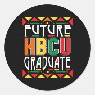 Adesivo Redondo Futuro Hbcu Formando Históricas Colégios Negros Un