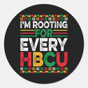 Adesivo Redondo Futuro Hbcu História Negra Mês Eu estou Raízes par