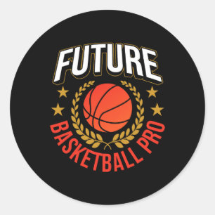 Adesivo Redondo Futuro jogador da equipe de treinadores Pro de bas
