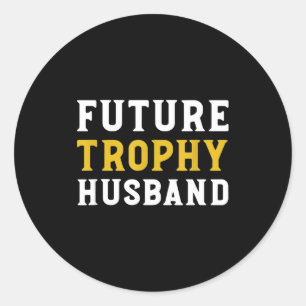 Adesivo Redondo Futuro Marido Troféu Casamento