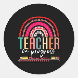 Adesivo Redondo Futuro Professor Professor Legal Em Andamento Por