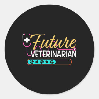 Adesivo Redondo Futuro Vet Veterinário do Estetoscópio Veterinário
