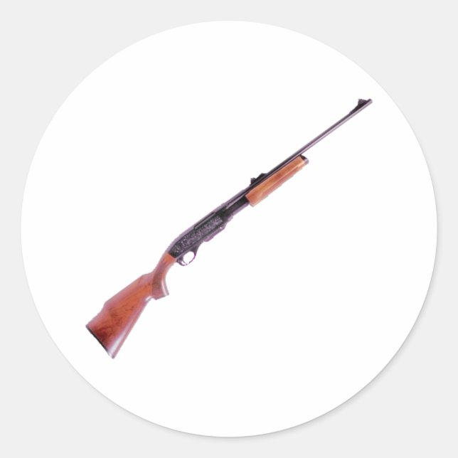 Adesivo Redondo Fuzil rifle (Frente)