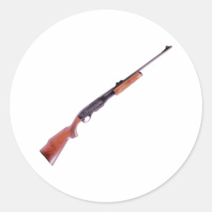 Adesivo Redondo Fuzil rifle
