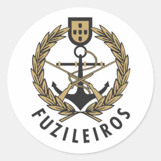 Adesivo Redondo Fuzileiros fuzileiros das Marinhos portuguesas