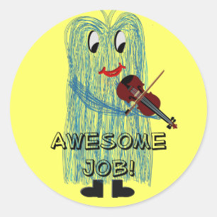 Adesivo Redondo Fuzzy16inch, trabalho impressionante!