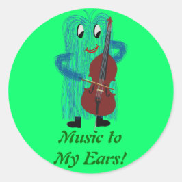 Adesivo Redondo FuzzyBassPlayer